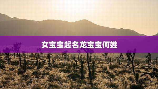 女宝宝起名龙宝宝何姓