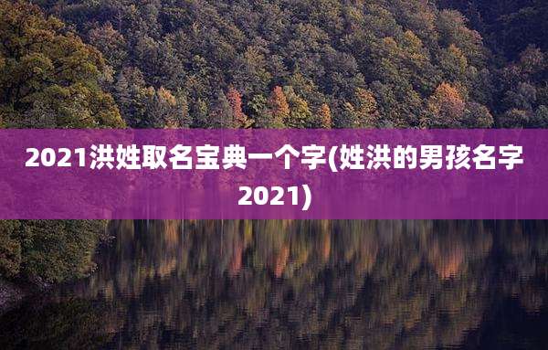 2021洪姓取名宝典一个字(姓洪的男孩名字2021)