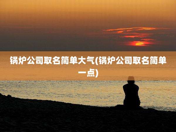 锅炉公司取名简单大气(锅炉公司取名简单一点)