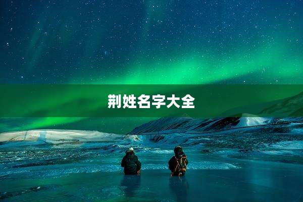 荆姓名字大全