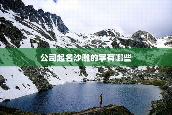 公司起名沙雕的字有哪些