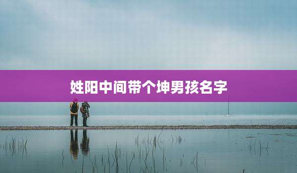 姓阳中间带个坤男孩名字