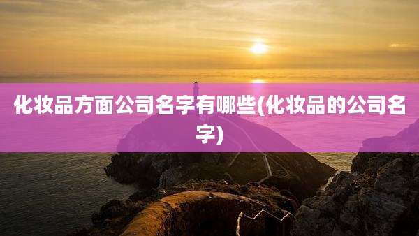 化妆品方面公司名字有哪些(化妆品的公司名字)