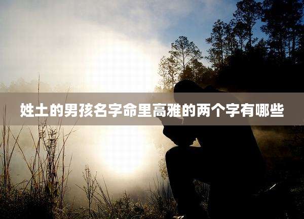 姓土的男孩名字命里高雅的两个字有哪些