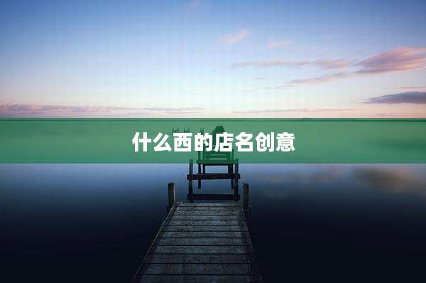 什么西的店名创意
