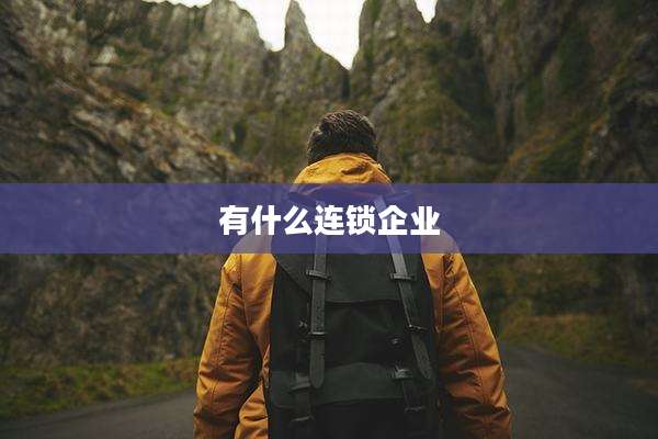 有什么连锁企业