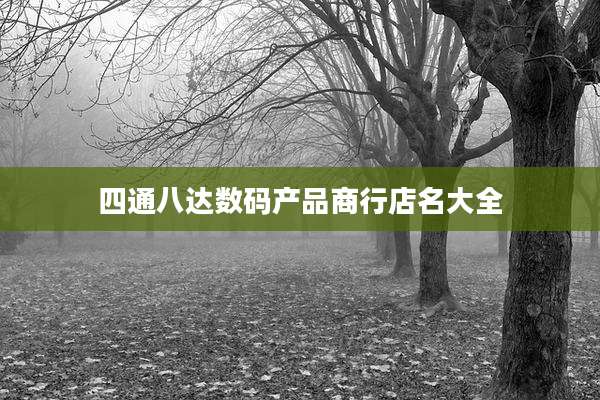 四通八达数码产品商行店名大全