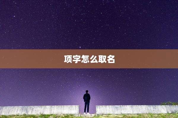 项字怎么取名