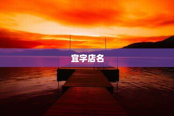 宜字店名