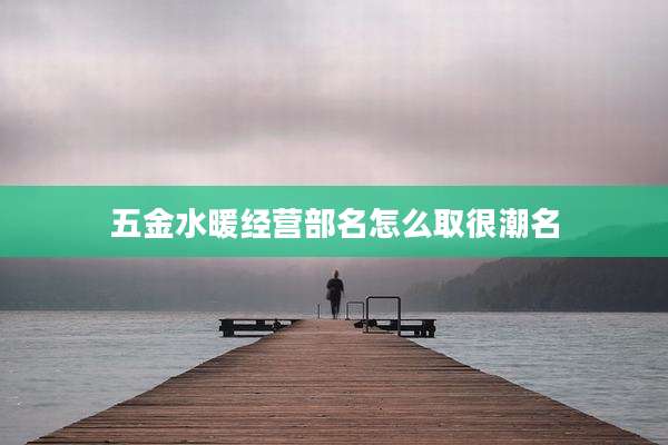 五金水暖经营部名怎么取很潮名