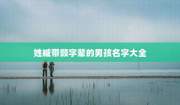 姓臧带颢字辈的男孩名字大全
