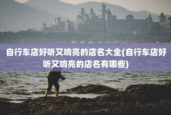 自行车店好听又响亮的店名大全(自行车店好听又响亮的店名有哪些)