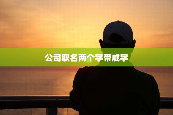 公司取名两个字带威字