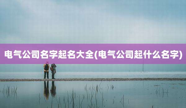 电气公司名字起名大全(电气公司起什么名字)