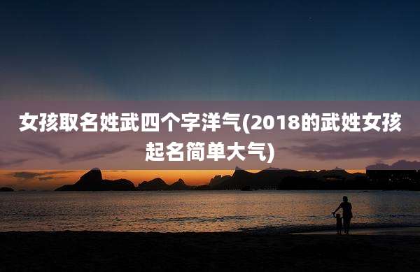 女孩取名姓武四个字洋气(2018的武姓女孩起名简单大气)