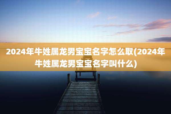 2024年牛姓属龙男宝宝名字怎么取(2024年牛姓属龙男宝宝名字叫什么)