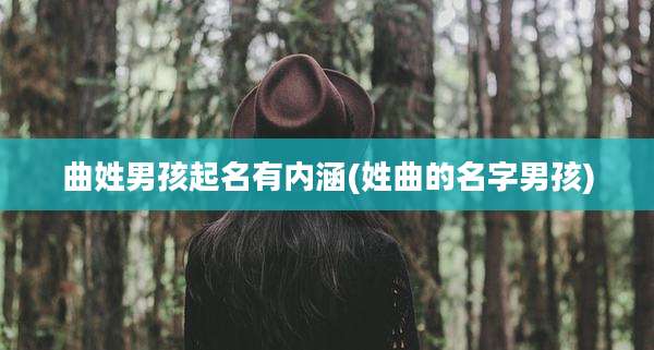 曲姓男孩起名有内涵(姓曲的名字男孩)