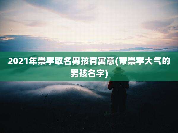 2021年崇字取名男孩有寓意(带崇字大气的男孩名字)
