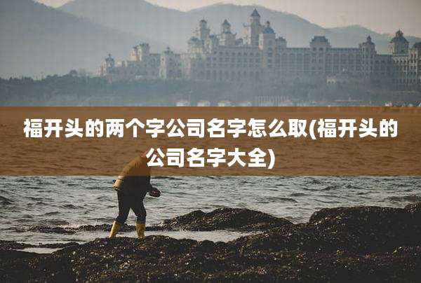 福开头的两个字公司名字怎么取(福开头的公司名字大全)