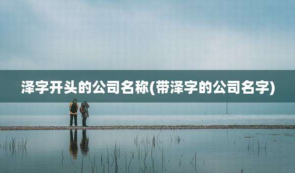 泽字开头的公司名称(带泽字的公司名字)