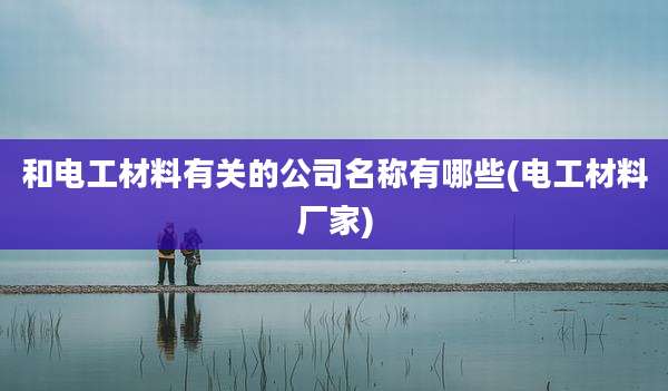 和电工材料有关的公司名称有哪些(电工材料厂家)