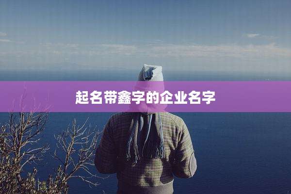 起名带鑫字的企业名字