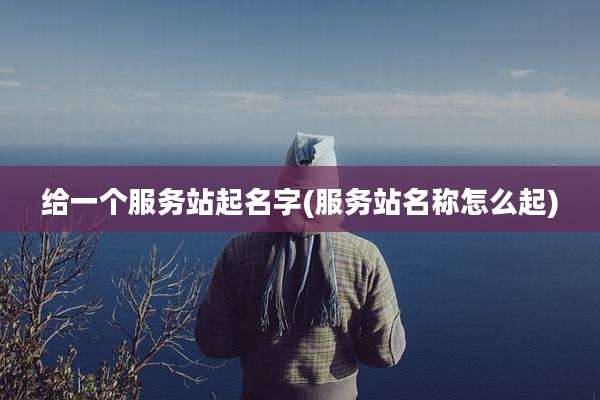 给一个服务站起名字(服务站名称怎么起)
