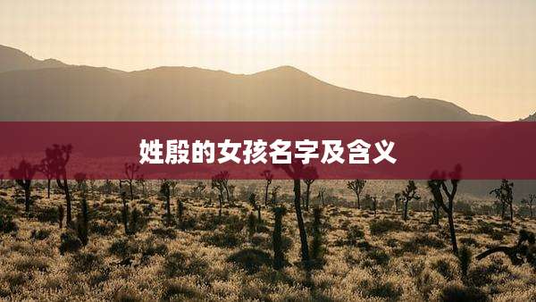 姓殷的女孩名字及含义