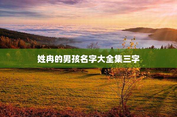 姓冉的男孩名字大全集三字