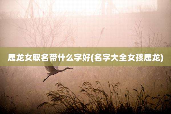 属龙女取名带什么字好(名字大全女孩属龙)