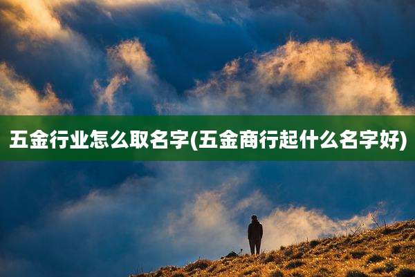 五金行业怎么取名字(五金商行起什么名字好)