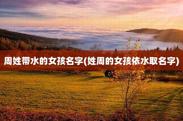 周姓带水的女孩名字(姓周的女孩依水取名字)