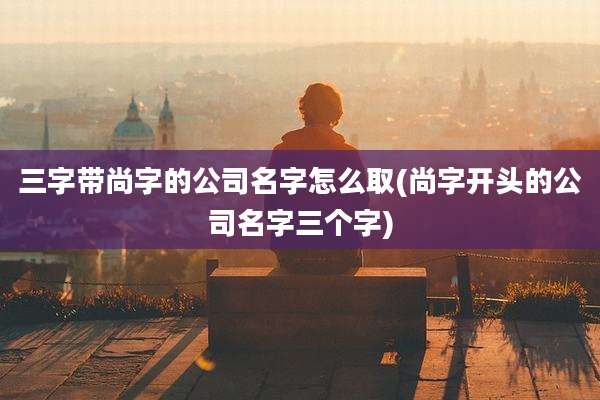 三字带尚字的公司名字怎么取(尚字开头的公司名字三个字)