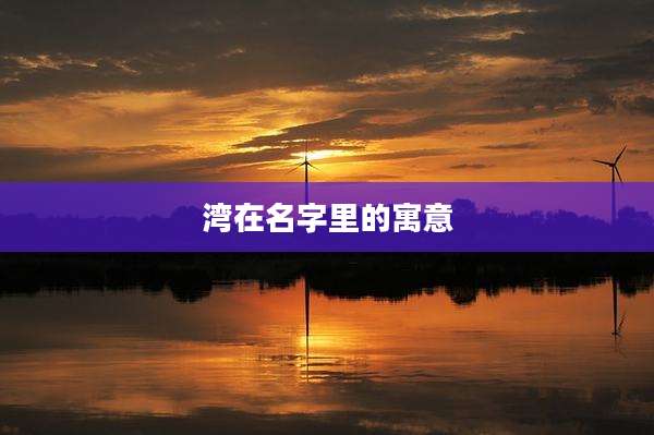 湾在名字里的寓意