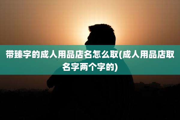 带臻字的成人用品店名怎么取(成人用品店取名字两个字的)