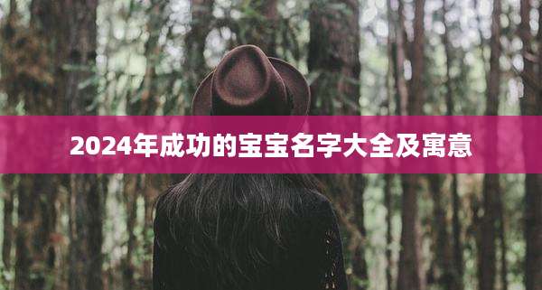 2024年成功的宝宝名字大全及寓意