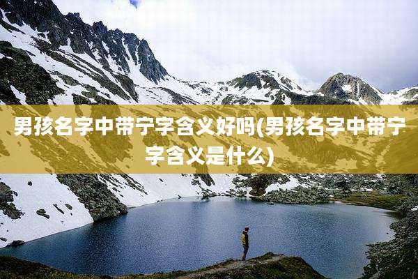 男孩名字中带宁字含义好吗(男孩名字中带宁字含义是什么)
