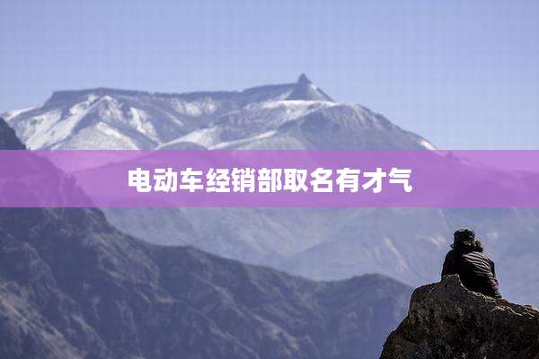 电动车经销部取名有才气