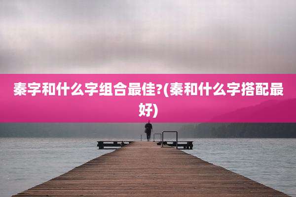 秦字和什么字组合最佳?(秦和什么字搭配最好)