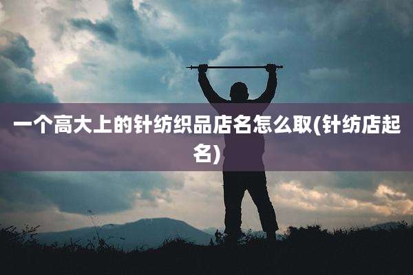 一个高大上的针纺织品店名怎么取(针纺店起名)