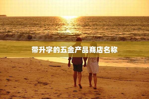 带升字的五金产品商店名称