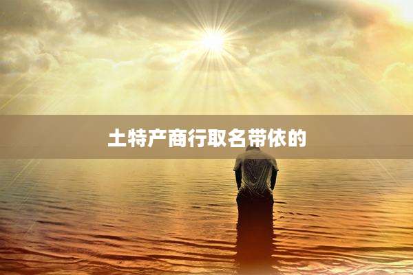 土特产商行取名带依的