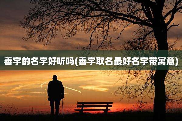 善字的名字好听吗(善字取名最好名字带寓意)