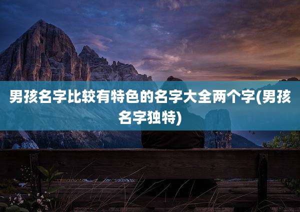 男孩名字比较有特色的名字大全两个字(男孩名字独特)