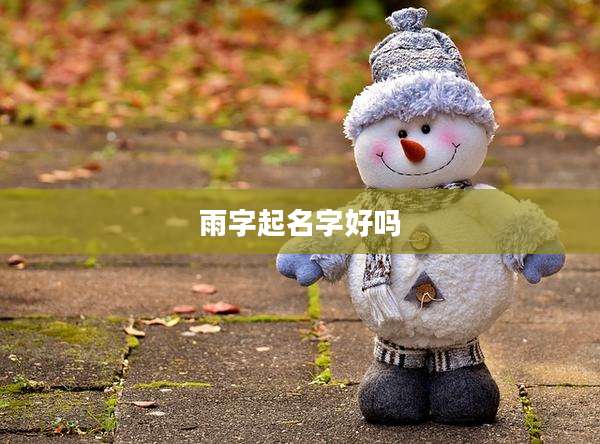 雨字起名字好吗