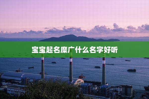 宝宝起名糜广什么名字好听