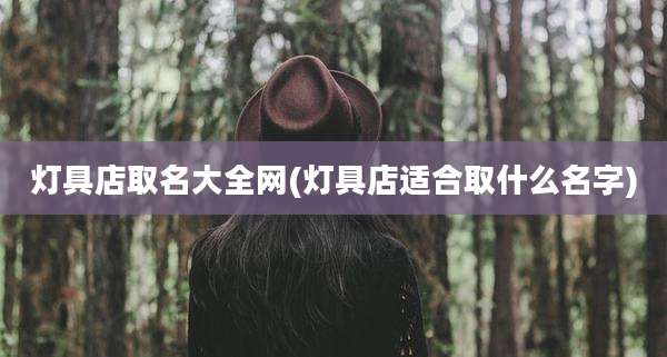 灯具店取名大全网(灯具店适合取什么名字)