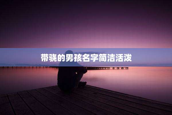 带骁的男孩名字简洁活泼