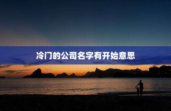 冷门的公司名字有开始意思