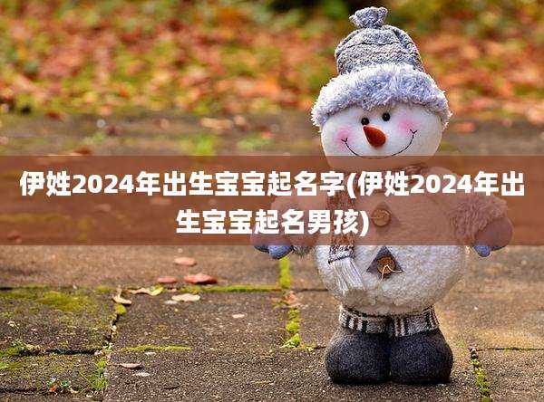 伊姓2024年出生宝宝起名字(伊姓2024年出生宝宝起名男孩)